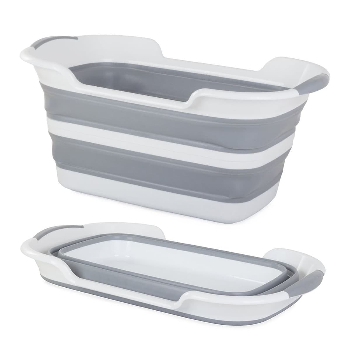 Vikbar tvättbalja, silikon, 40 liter