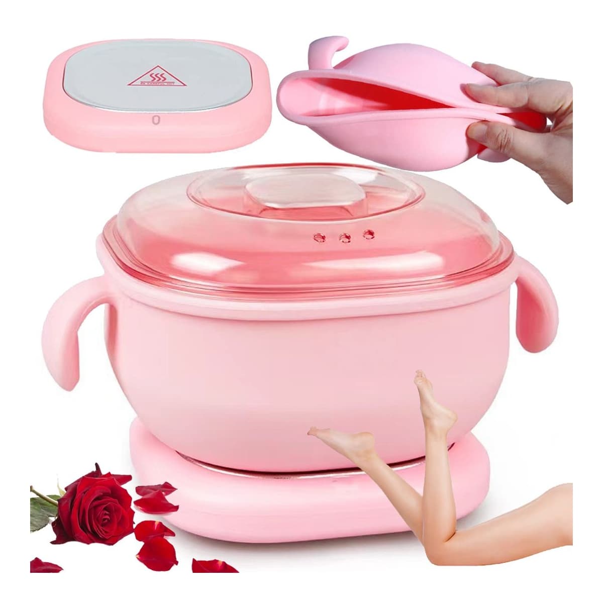 Vikbar vaxvärmare i silikon, 400 ml