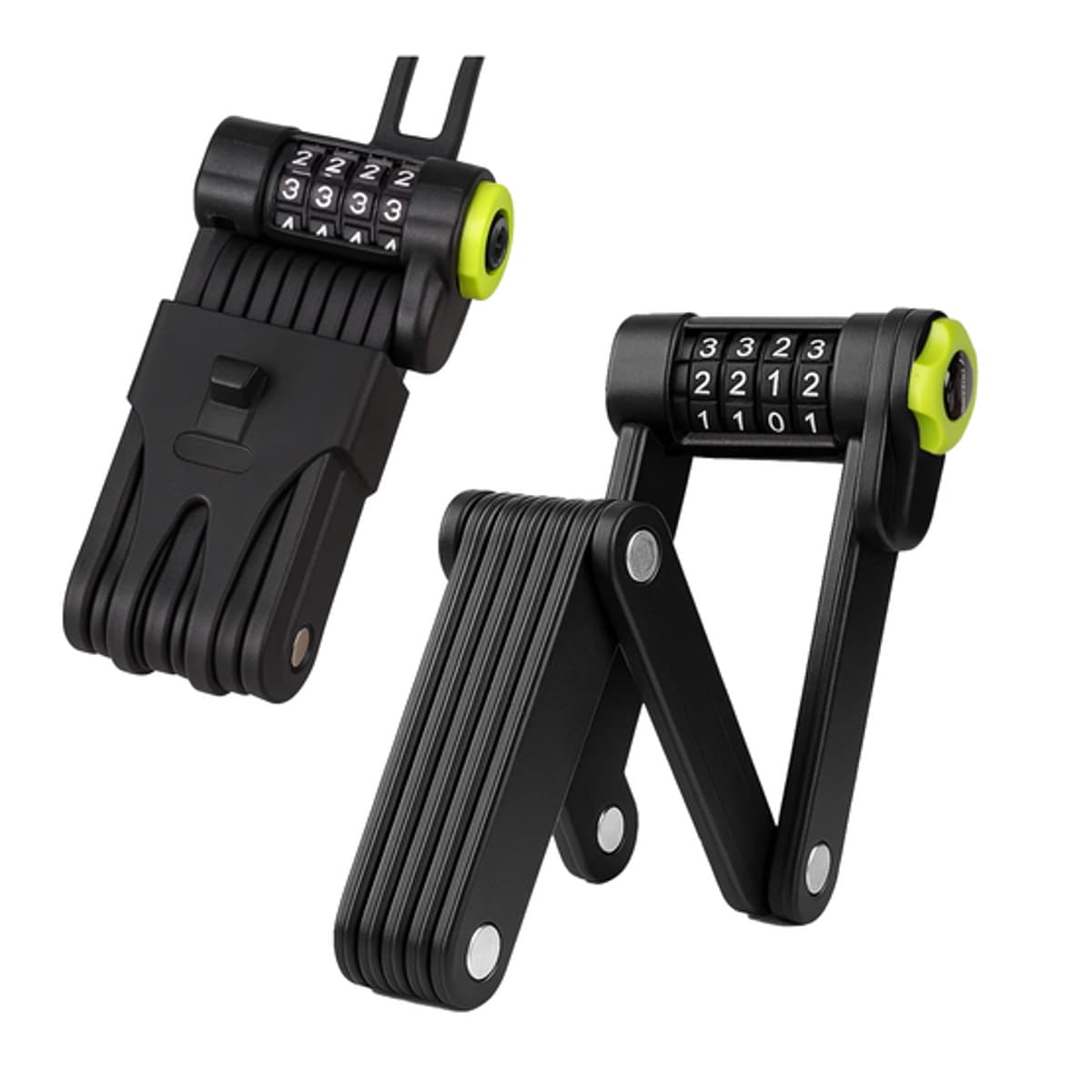 Vikbart cykellås TRIZAND 4-siffrig kod 45cm