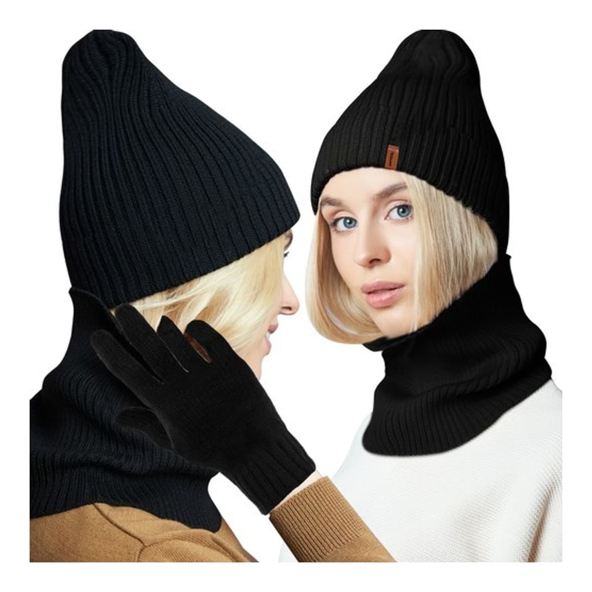 Vinterset 3 delar - mössa, halsduk, handskar