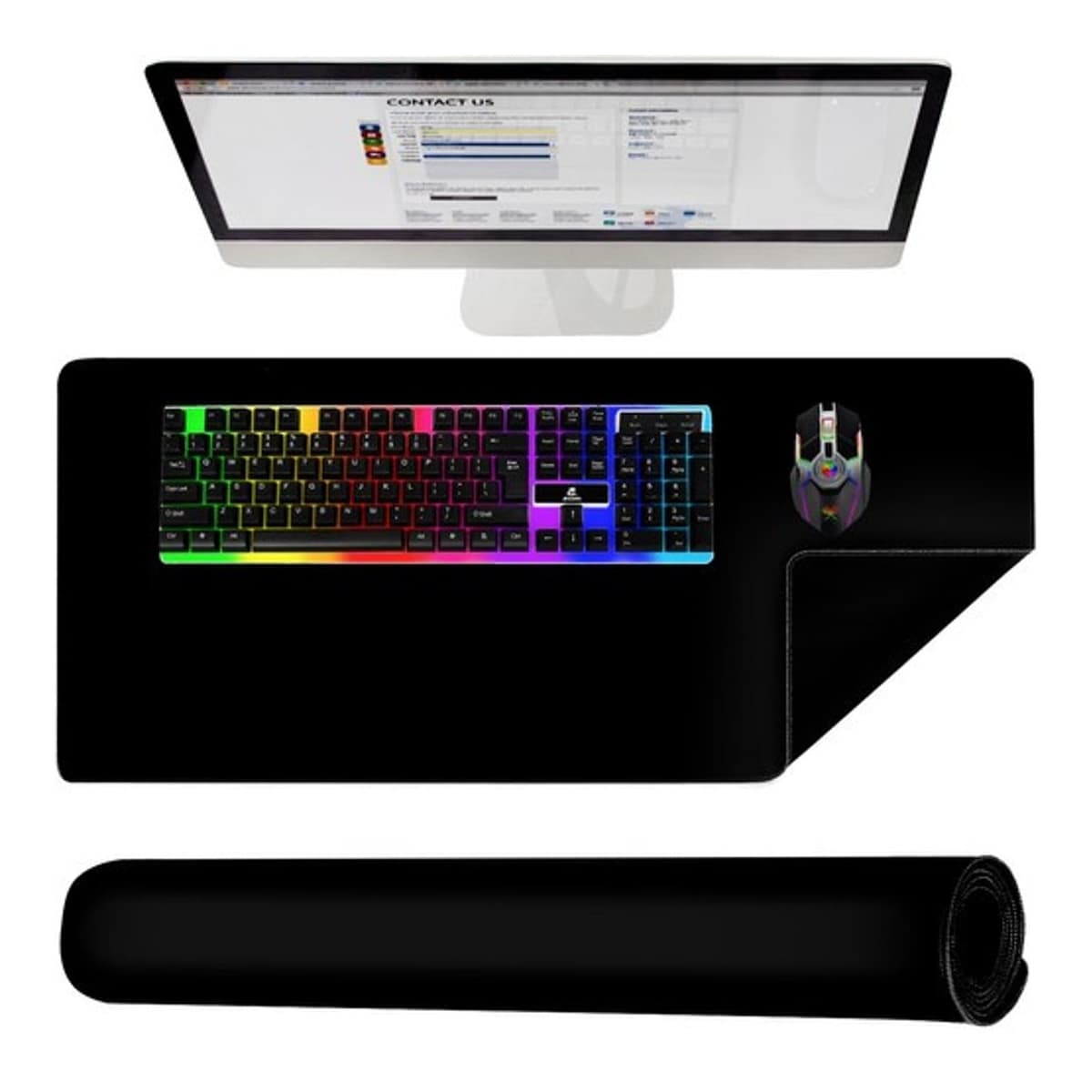 XXL musmatta med tangentbordsplats, 90x45 cm