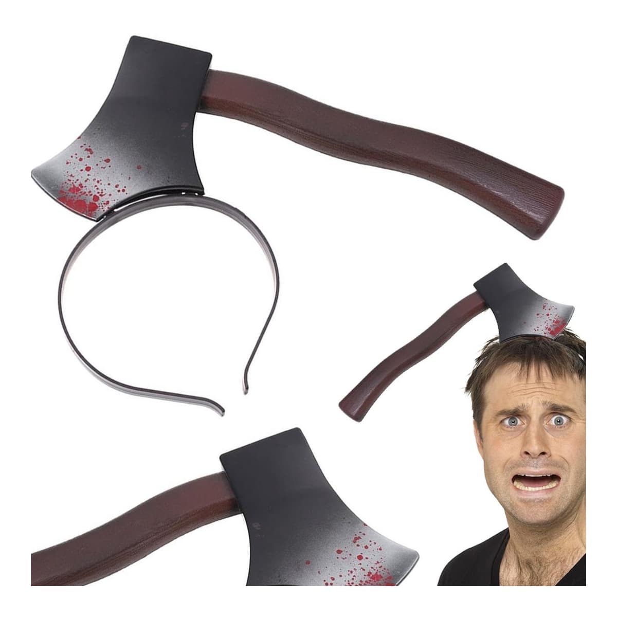 Yxa-pannband för Halloween-kostym, 27 cm